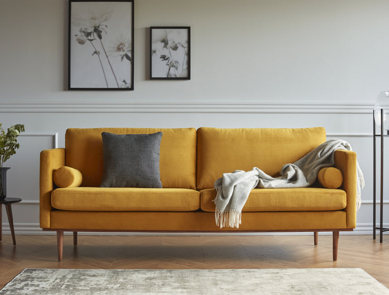 Clasico Lux 3 Seater Sofa - Yellow