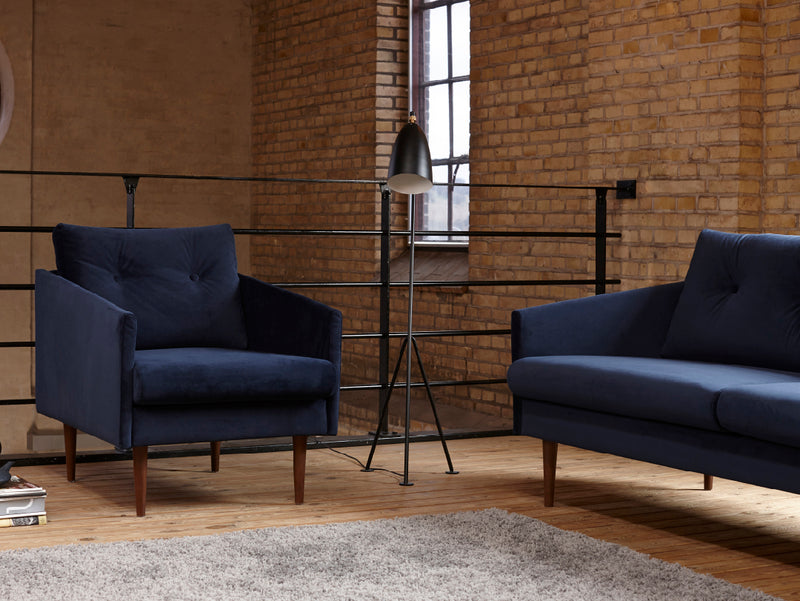 Slide 3 Seater Sofa - Blue