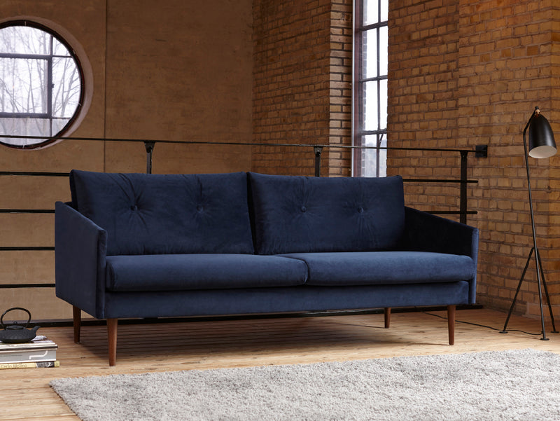 Slide 3 Seater Sofa - Blue